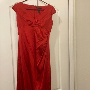 Ralph Lauren red cocktail dress size 10